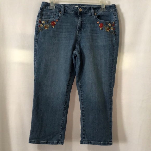 Artisan Ny Pants - Artisan New York blue jeans women Capri pants